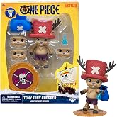 One Piece 4" Tony Tony Chopper Action Figure | 6 interchangeable facial expressions, medicine bag, vial and berry base