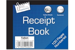 JUST STATIONERY Tallon Receipt Book - Half Size P1022