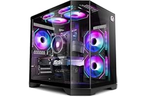 Vibox PC Gaming • AMD Ryzen 5 5500 4,2GHz • Nvidia RTX 5060 8GB • 16GB RAM • 1TB NVMe SSD • Windows 11 • WiFi • Negro