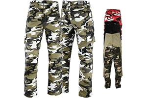 ‎GERMAN WEAR German Wear Motorradhose Herrren - Motorradjeans mit 2 CE-Protektoren - Bikerjeans Futter aus Aramid-Kevlar-Stoff verstärkt - Cargohose rutsch- & brandfeste Jeanshose mit 6 Taschen