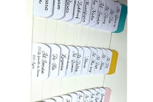 ZIKR Onglets pour le Coran, 120 onglets pour faciliter la lecture du Coran; 114 onglets pour chaque sourate et 6 onglets vierges pour marquer les pages importantes, lisez plus et mieux (Blanc)