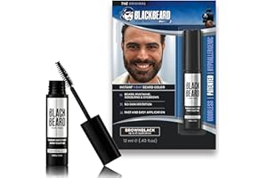 Blackbeard for Men Formula X - Instant Brush-on Beard & Mustache Color - 1-pack (Brownblack) by Blackbeard for Men