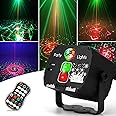 Nauotk Party Light with Remote Control, Disco Light with Music Control and Strobe, USB Disco Ball Voice Controlled with 360° Holder, 60 RGB Modes for Club Birthday Halloween Christmas