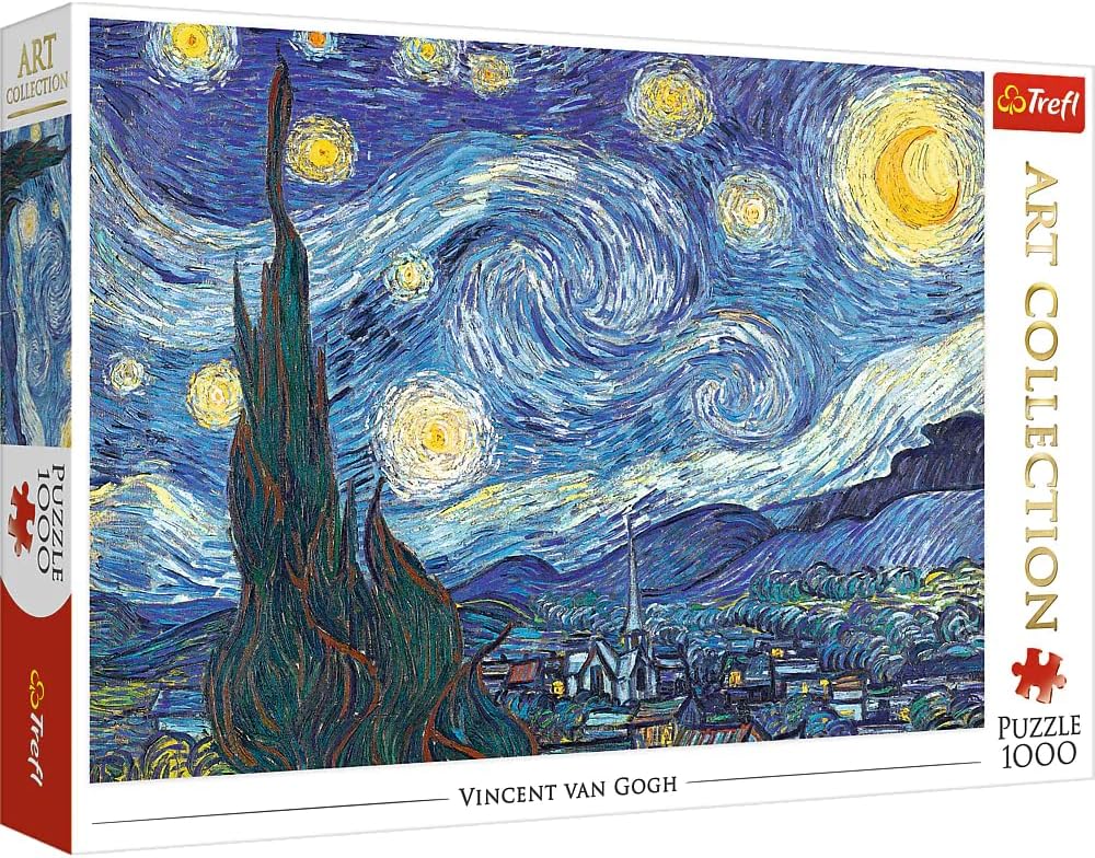 Trefl, Puzzle, La Noche Estrellada, Vincent Van Gogh, de 1000 Piezas, Colección de Arte, Adultos y niños a Partir de 12 años