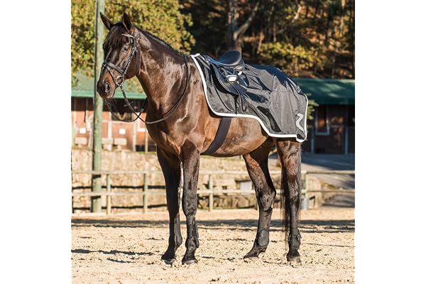 HORZE Couvre-Reins doublé Polaire ProTrek, Noir, 135