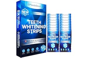 UPSmileDirect Professional Teeth Whitening Strips 14 Treatments - Peroxide Free - Non Sensitive Teeth Whitening - Pack of 28 Strips (28 Count)
