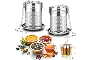 ZHYLUO Teesieb für Losen Tee 2 Stück Edelstahl Teesieb für Tasse,Geeignet für die meisten Teetassen und Teekannen,Dishwasher Safe