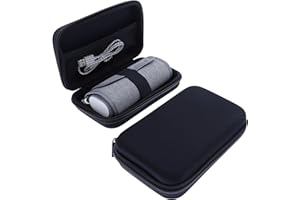 foto-kontor Tasche kompatibel mit Withings BPM Connect Blutdruckmessgerät Schutzhülle Hülle Aufbewahrung Stoßfest Case Wasserabweisend Transporttasche Zubehör Schwarz