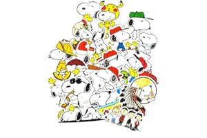 SetProducts Top Aufkleber! Set von 20 Snoopy Aufkleber - Premium Qualität - Vinyls Stickers Nicht Vulgär – Peanuts, Stil, Bombe, Graffiti - Anpassung Laptop, Gepäck, Motorrad, Fahrrad, Skateboard ...