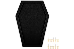 Okydoky Coffin Felt Bulletin Board for Table Top or Wall, Coffin Message Board with Pins, Gothic Decor for Home, Office, Bistro and School(1pc,UK)
