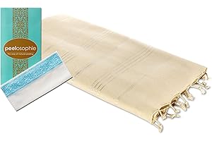 Carenesse Zestaw Hamam, 1 ręcznik hammam, Sultan Natur i 1 rękawica peelingująca, ręcznik do sauny, ręcznik kąpielowy, ręcznik plażowy, ręcznik turystyczny do plecaka, ręcznik turecki, Fouta, ręcznik