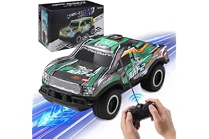 Coikes Remote Control Car 1:24 RC Car for Children with LED Light RC Off Road Toy Car RC Turck Toy Small Racing Car Gift for Toddler Kids Boys Girls 3 4 5 6 7 8 9 Years Older (Batteries not included)