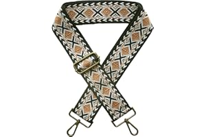 Xundefeng 5 cm Breite Damen Boho Ersatz Handtaschengurte für Crossbody Geldbörse Taschen Lady Girls Canvas Taschengurt