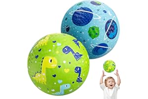 Vastoy 6 Inch Playground Ball Set of 2 for Kids Ages 1-6 - Dodgeball and Kick balls with Pump, Kids Rubber Ball for Outdoor Indoor Play, Children Kickball for School PE, Backyard, Kid Balls for Pool