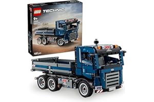 LEGO Technic Wywrotka z przechylaną skrzynią, Maszyna Budowlana do Zbudowania, Zabawka Konstrukcyjna dla Dziecka, dla Fana Zabawek Kreatywnych, Prezent dla 9-latka, Chłopca i Dziewczynki 42203