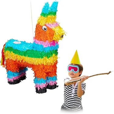 Piñata Dinosaure Rose WERNNSAI – Adorable Brontosaure Avec Masque Yeux Et Bâton Pour Fêtes Enfants & Filles