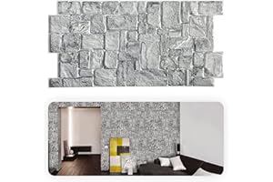 Grace Baltic - Pannelli da parete 3D per decorazione da parete interna non adesivi sottili ed elastici in PVC Pannelli Decorazione Murale Interna Tatuaggi Murali Materiale PVC 3D (50 pezzi / 24 m2)