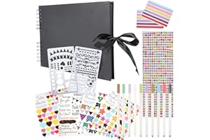 SGEHAI album fotografico pagine nere,album fotografico nero,album foto fai da te,album fotografico fai da te,album fotografico personalizzabile,scrapbooking album,album fai da te,album scrapbooking