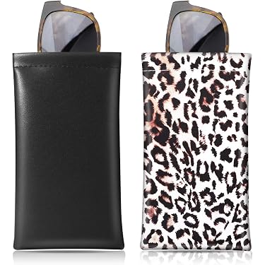 StyleBREAKER Brillenetui Mit Palmen-Print & Mikrofaser-Putztuch – Schutz Für Sonnenbrillen