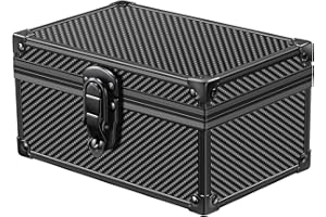 MAZACOO Faraday Box für Autoschlüssel – Keyless Go Diebstahlschutz, RFID Signalblocker gegen Relaisangriffe (Kohlefaser Schwarz)