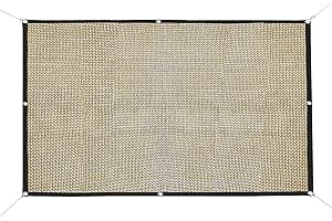 OHMILL Sun Shade Sail Sunscreen Shade Netting Canopy Sun Shelters UV Resistant HDPE Breathable Sunblock Shade Net for Outdoor Garden Flowers Balcony Patio Lawn Yard Greenhouse Plants with Free Rope