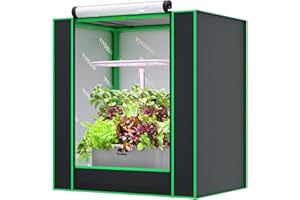 ‎VIVOSUN VIVOSUN Growzelt klein 50x36x54cm Grow Zelt mini mit hochreflektierendes Mylar, versiegeltem Bodendesign, Belüftungsfenster und Kabeldurchführungsloch für Aerogarden Hydroponik-Anbausystem