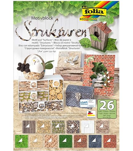 Ursus Strickkarton Pastell – 10 Blatt, 23x33 Cm, 300 G/m², 10 Verschiedene Farben, Für Handarbeit & Basteln