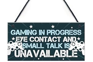 Red Ocean Divertido letrero de puerta de dormitorio para juegos, regalos novedosos, accesorios de regalo de cumpleaños para hermano, hijo, papá