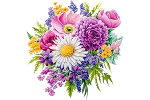 AAGOOD Puzzles en Bois, 312 pièces de Puzzle Bois en Forme pour Adultes et Enfants Fleur Puzzle Bois Wooden Puzzle Elegant Bouquet Cadeau de Noël