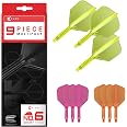 Bbtcxjs 24-Pack Integrated Dart Flights & Stems (All-in-One) - 2BA Thread, 8 Colors, Anti-Fall Design