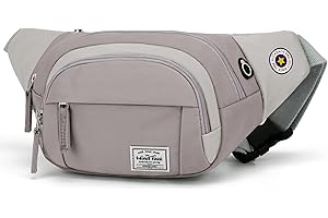 WIND TOOK WindTook Marsupio Donna Elegante Borsa Cintura Impermeabile Marsupio Tracolla Multifunzione per Sportivo Lavoro Viaggio 35x7,5x15CM