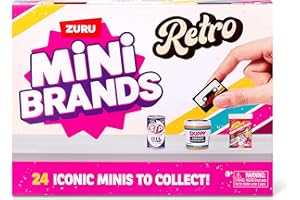 Mini Brands Retro Grocery Calendar Series 1 de ZURU, Miniaturas coleccionables para niños, niñas y coleccionistas