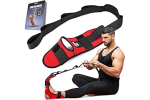 DMOOSE FITNESS DMoose Yoga Strap Fascia Stretcher - Yoga Strap Fascia Stretcher Calf Stretcher & Foot Stretcher for Plantar Fasciitis Muscle Strain Ankle Injury - Exercise Strap for Stretching Leg Muscles