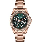 TIMEX Analog Watch for Women with Round Dial & Water Re...