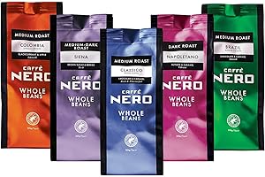 Caffè Nero Discovery Gift Box Selection Pack Roasted Coffee Beans 1KG (5 x 200g)