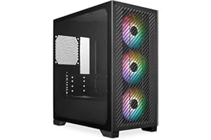Cooler Master Elite 301 - Mini-Tower (Micro-ATX, ITX), 3 Ventole Aspirazione ARGB 120 mm (1200 RPM), Supporta Radiatore Fino a 280 mm o GPU Da 365 mm, Copertura PSU Ventilata, USB 3.2 Gen1 Type-C