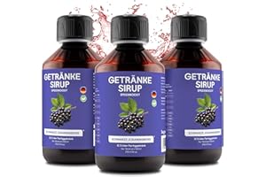‎HCGC hCGC Immunsystem Sirup - SpeedBoost 3x250ml Vegan, Zuckerfreies Getränkekonzentrat 12,5L Fertiggetränk - Fruchtsirup Immunsystem Booster mit Vitaminen & L-Carnitin | Schwarze Johannisbeere