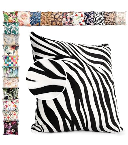 Kissenbezug 40x40 Zebra Sofakissen Baumwoll Und Lei Produktbild-Vorschau 9