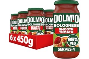 Dolmio Bolognese Smooth Tomato Pasta Sauce Jar, Bulk Multipack 6 x 450g