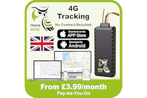 Track Wise Core 4G GPS Car Tracker | Compact Hardwired 2-Wire Vehicle Tracking Device | Real-Time App Tracking, Route History, Alerts & Geofence | For Cars, Vans, Motorbikes & Fleet Security