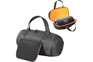 Seracle Eva Hart Fall Reise Schutz Tasche Case Etui Hülle für JBL Xtreme 4 Musikbox, Controller, und Sonstiges Zubehör, Lagerung und tragbaren Schutz (Schwarz+Orange)