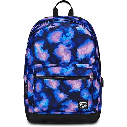 Zaino Scuola Seven Pro XXL Reversibile - Zaino Doppio Scomparto Con Porta PC, Borraccia E Auricolari Wireless, Per Medie E Superiori, Viola