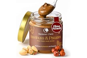 MADAME CHÊRI Madame Chéri Haselnuss-Pistaziencreme 200 g – Haselnuss Aufstrich mit Antep-Pistazien – Perfekt als Brotaufstrich, für Gebäck & Desserts – Haselnusscreme ohne Palmöl & Zusatzstoffe