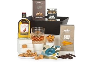 Virginia Hayward Hampers, Whisky Lovers Gift Hamper - Hampers & Gourmet Gifts with Tasty Treats, Snacks and Famous Grouse Scotch Whisky, Perfect Gifts for Him, Dad, Boyfriend, Grandad, Brothers & Sons