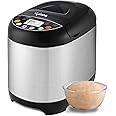 Lifelong Atta Dough & Bread Maker Machine for Home - 550W One Touch Automatic Machine for Kneading, Baking & Fermentation - 19 Presets - Chapati Dough, Multiple Bread types, Dessert, Cake, Jam etc.