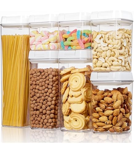 Fusion Gourmet Familiestijl groen 5 pack glazen voedselopslagcontainers met deksels - luchtdicht, vriezer en ovenveilig, herbruikbare maaltijdbereidingsset [2x 80oz