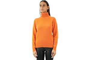 Brunella Gori Elegante Maglia Dolcevita Donna - Maglione Donna Invernali - Autunno/Inverno - 100% Pura Lana Vergine - Fatto in Italia