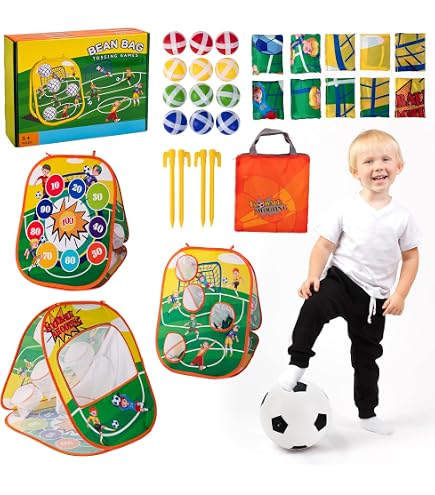 Jeu de Fléchettes Enfant, 66 cm Pliable Double Face Cible de Fléchettes