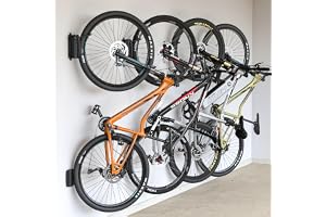 monTEK Svängbart cykelväggfäste set med 4, 30 kg lastkapacitet per styck