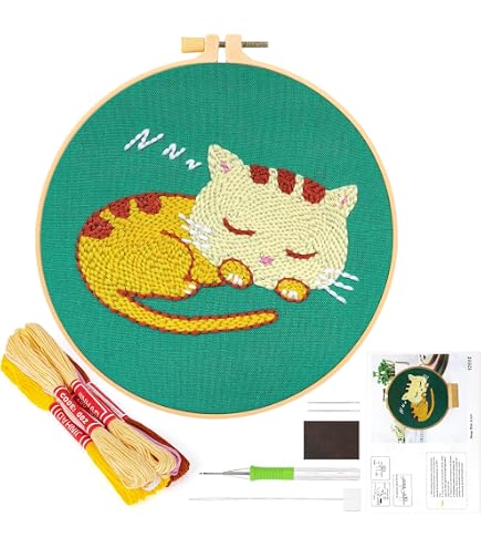 Kit Ricamo A Punch Needle Con Motivo Balena - Per Principianti E Bambini, Include Telaio, Filati, Penna E Istruzioni